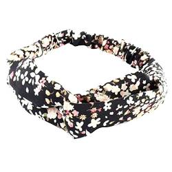 Floral Stirnbänder Frauen Elastische Headwraps Geknotet Stirnband Drucken Breite Stirnband Blume Headwraps Haar Zubehör von seluluory