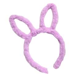 Weihnachten Festival Stirnband Kaninchen Ohr Form Haar Hoop Plüsch Kopfschmuck Ostern Party Cosplay Stirnband für Erwachsene von seluluory