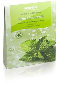 sensena Aromabadekissen "Stress lass nach", 3er Pack (3 x 60 g) von sensena
