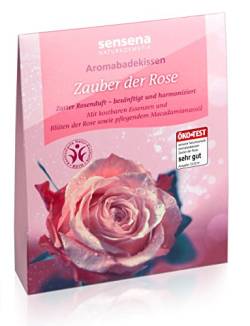 sensena Aromabadekissen "Zauber der Rose", 3er Pack (3 x 60 g) von sensena