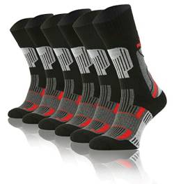 sesto senso 3 Paar Wandersocken Wolle Trekkingsocken Wintersocken mit Silber 45-47 3pak TW5 von sesto senso