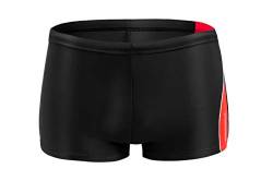 sesto senso Badehose Jungen Schwimmhose Enganliegende Bademode Swimming Shorts BD 635 S 7 Jahre 122-128 Schwarz von sesto senso