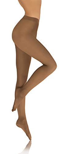 sesto senso Damen Strumpfhose Blickdicht Microfaser 70 DEN Hautfarbe 3 M Beige von sesto senso