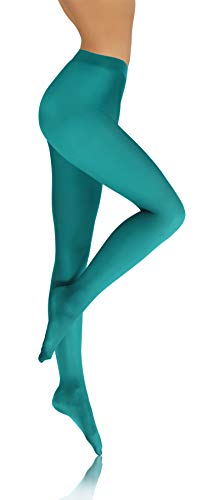 sesto senso Damen Strumpfhose Minze Bunte 40 DEN Blickdicht Microfaser 3 M Mint von sesto senso