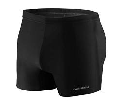 sesto senso Herren Badehose Eng Schwimmhose Enganliegende Bademode Swimming Shorts BD 313 3XL Schwarz von sesto senso