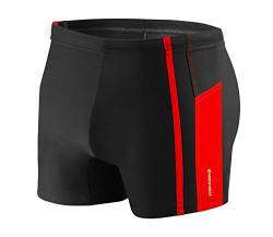 sesto senso Herren Badehose Eng Schwimmhose Enganliegende Bademode Swimming Shorts BD 364 L Schwarz von sesto senso