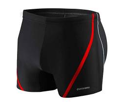 sesto senso Herren Badehose Eng Schwimmhose Enganliegende Bademode Swimming Shorts BD 366 3XL Schwarz von sesto senso