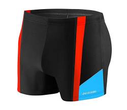 sesto senso Herren Badehose Eng Schwimmhose Enganliegende Bademode Swimming Shorts BD 379 L Schwarz von sesto senso