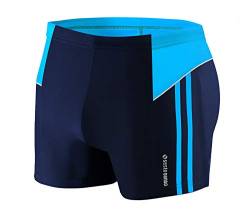 sesto senso Herren Badehose Eng Schwimmhose Enganliegende Bademode Swimming Shorts BD 384 M Blau von sesto senso