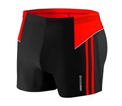 sesto senso Herren Badehose Eng Schwimmhose Enganliegende Bademode Swimming Shorts BD 384 XXL Schwarz von sesto senso