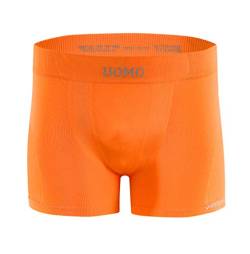 sesto senso Herren Boxershorts Komfortable Retroshorts Basic Unterhose Unterwäsche für Männer L/XL Orange von sesto senso