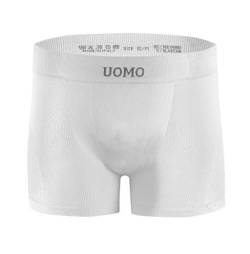 sesto senso Herren Boxershorts Komfortable Retroshorts Basic Unterhose Unterwäsche für Männer L/XL Weiß von sesto senso