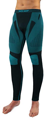 sesto senso Herren Funktionsunterhose Unterhose Leggings Schnelltrocknend Skiunterwäsche M Grün von sesto senso