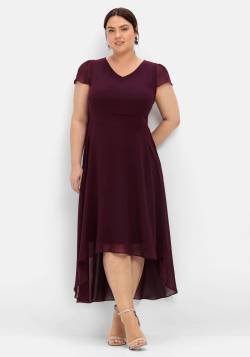 Große Größen: Abendkleid mit Flügelärmeln, aubergine, Gr.40 von sheego