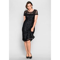 Große Größen: Cocktailkleid mit Zierborten, schwarz, Gr.40-58 von sheego