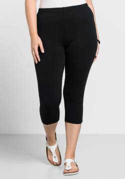 Große Größen: Leggings in Caprilänge, schwarz, Gr.42 von sheego