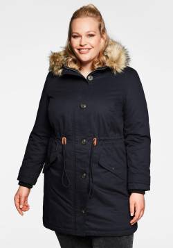 Große Größen: Parka mit Kapuze und Teddyfutter, schwarz, Gr.42 von sheego