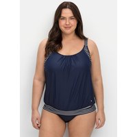 Große Größen: Tankini-Top in Oversized-Form mit Streifendetails, marine gestreift, Gr.40B-58F von sheego