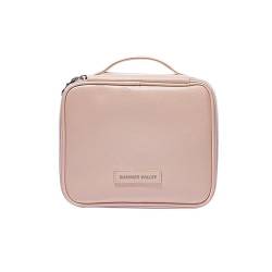 shemkdso Reise-Make-up-Tasche, große Kapazität, Kosmetiktasche für Damen, wasserdicht, tragbar, offen, flach, Kulturbeutel, 2691-Rosa, 2691 von shemkdso