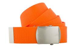 shenky Bandgürtel | 4cm Breite | Nylon Gürtel mit Gürtelschnalle | Herrengürtel | Canvas | Schnalle | Damengürtel | Koppelgürtel | Nylongürtel | Outdoor Militär | 160cm | Orange von shenky