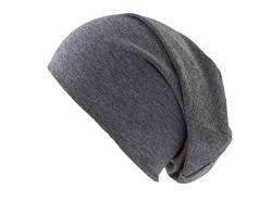 shenky Dunkelgraue Jersey Beanie Mütze für Herren und Damen von shenky