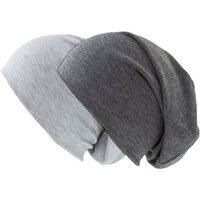 shenky Jerseymütze Doppelpack Beanie Mützen (2er Set) 28cm lang von shenky