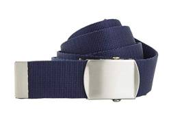 shenky Bandgürtel | 4cm Breite | Nylon Gürtel mit Gürtelschnalle | Herrengürtel | Canvas | Schnalle | Damengürtel | belt | Koppelgürtel | Nylongürtel | Outdoor Militär | 120cm | Navy von shenky1