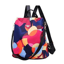 shepretty Damen Rucksack Oxford Umhängetasche Multifunktions Schultaschen, 4Regenbogen von shepretty