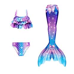 shepretty Meerjungfrau Schwanz mit Bikini-Set für Mädchen Schwimmen Kostüme Cosplay,wpm6,110 von shepretty