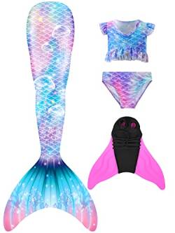 shepretty meerjungfrauenflosse mädchen Neuer Mermaid Tail Badeanzug für Erwachsene und Kinder,M3fen-150 von shepretty