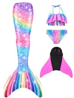 shepretty meerjungfrauenflosse mädchen Neuer Mermaid Tail Badeanzug für Erwachsene und Kinder,M9-D-130 von shepretty