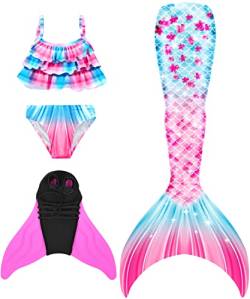 shepretty meerjungfrauenflosse mädchen Neuer Mermaid Tail Badeanzug für Erwachsene und Kinder，fenm8-130 von shepretty