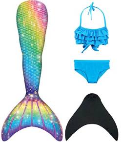 shepretty meerjungfrauenflosse mädchen Neuer Mermaid Tail Badeanzug für Erwachsene und Kinder,jcka09+46xiao-130 von shepretty