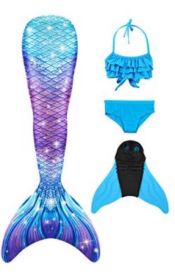 shepretty meerjungfrauenflosse mädchen Neuer Mermaid Tail Badeanzug für Erwachsene und Kinder,lanpuG5-140 von shepretty