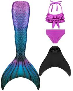 shepretty meerjungfrauenflosse mädchen Neuer Mermaid Tail Badeanzug für Erwachsene und Kinder,xiaoM35-150 von shepretty