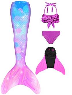shepretty meerjungfrauenflosse mädchen Neuer Mermaid Tail Badeanzug für Erwachsene und Kinder,xiaofen-R2-110 von shepretty
