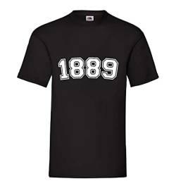 1889 Männer T-Shirt Schwarz XL von shirt84