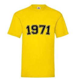 1971 Männer T-Shirt Gelb XXL von shirt84