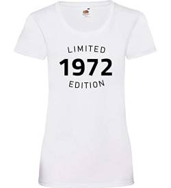 1972 Limited Edition Frauen Lady-Fit T-Shirt Weiß M von shirt84