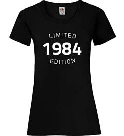 1984 Limited Edition Frauen Lady-Fit T-Shirt Schwarz M von shirt84