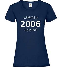2006 Limited Edition Frauen Lady-Fit T-Shirt Navy M von shirt84