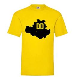 Dresden Fussball Männer T-Shirt Gelb XL von shirt84