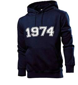 Generisch 1974 Männer Hoodie Sweatshirt Navy L von shirt84