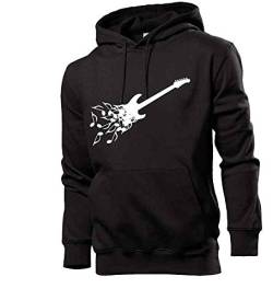 Generisch E-Gitarre aus Noten Männer Hoodie Sweatshirt Schwarz XL von shirt84