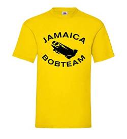 Jamaica Bobteam Männer T-Shirt Gelb L von shirt84