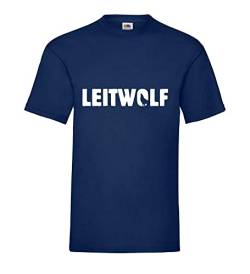 Leitwolf Männer T-Shirt Navy XL von shirt84