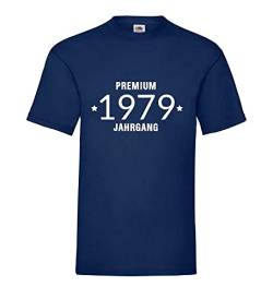 Premiumjahrgang 1979 Männer T-Shirt Navy XL von shirt84