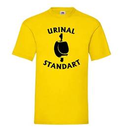 Urinal Standart Männer T-Shirt Gelb L von shirt84