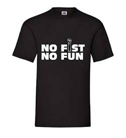 no Fist no Fun Männer T-Shirt Schwarz M von shirt84