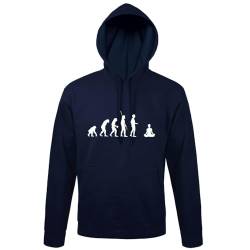 shirt84 Evolution Joga Männer Kapuzen Hoodie Navy 3XL von shirt84